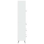 vidaXL Ensemble de Meubles 2 Pièces Blanc brillant 66 x 34 5 x 90 cm