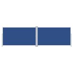 vidaXL Auvent latéral rétractable Bleu 180x600 cm