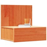 vidaXL Table de chevet Brun cire 42 x 32 5 x 40 cm Bois massif en pin