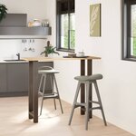 vidaXL Pieds de table de bar en acier naturel 2 pièces 40 x (110-111) cm Acier