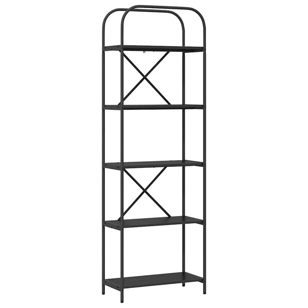 vidaXL Étagère Chêne noir 60 x 30 x 183 cm Bois d'ingénierie
