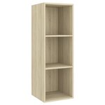 vidaXL Ensemble de meubles TV 3 Pièces Chêne sonoma Bois d'ingénierie
