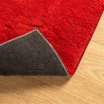 vidaXL Tapis HUARTE à poils courts doux et lavable rouge 80x250 cm