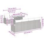 vidaXL Ensemble de dîner de jardin 8 pièces avec coussins noir en poly rattan