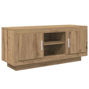 vidaXL Meuble TV Chêne artisanal 102 x 35 x 45 cm Bois d'ingénierie