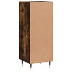 vidaXL Buffet Chêne fumé 34 5x34x90 cm Bois d'ingénierie