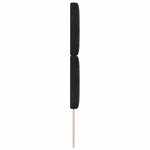 vidaXL Tête de lit LED noire en velours de 80 cm