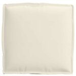 vidaXL Coussin pour assise de palette 4 Pièces Crème 40 x 40 x 8 cm