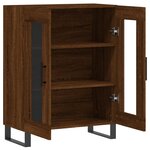 vidaXL Buffet chêne marron 69 5x34x90 cm bois d'ingénierie