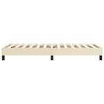 vidaXL Cadre de lit sans matelas crème 100x200 cm similicuir