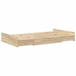 vidaXL Cadre de lit avec rangement Chêne sonoma 120 x 190 cm