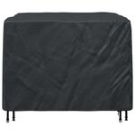 vidaXL Housse de meubles d'extérieur Noir 125 x 125 x 74 cm Tissu 210D