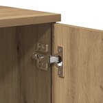 vidaXL Meuble TV Chêne Artisan 140x35x40 cm Bois d'ingénierie