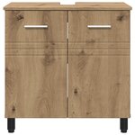 vidaXL Unité de vanité de salle de bain Chêne artisanal