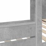 vidaXL Lit Superposé pour Enfants Gris béton 90 x 200 cm
