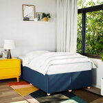 vidaXL Cadre de lit Bleu 120 x 200 cm Tissu