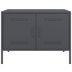 vidaXL Meuble TV anthracite 68x39x50 5 cm acier