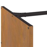 VidaXL Étagère à bois 40x40x40 cm acier résistant aux intempéries