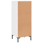 vidaXL Buffet Blanc brillant 34 5x34x90 cm Bois d'ingénierie