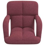 vidaXL Chaise de sol réglable avec accoudoir Bordeaux