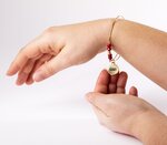 Bracelet audrey avec perles rouges