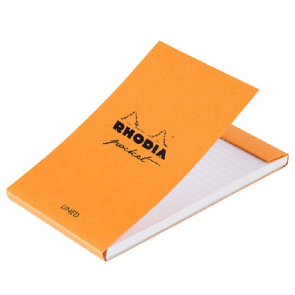 Bloc-Notes Agrafé Pocket noir - 7,5 x12 cm - ligné - 40 Feuilles Détachables
