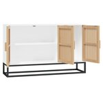 vidaXL Buffet blanc 105x30x65 cm bois d'ingénierie