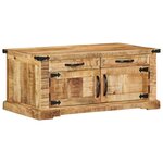 vidaXL Table basse Marron 90 x 50 x 40 cm Bois de manguier massif