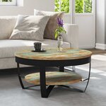 vidaXL Table basse Bois massif de récupération 65x32 cm