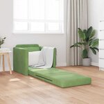 vidaXL Canapé-Lit 60cm Vert clair Velours
