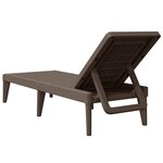 vidaXL Chaise longue marron 186x60x29 cm PP