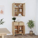 Vidaxl buffet haut chêne sonoma 69 5x34x180 cm bois d'ingénierie