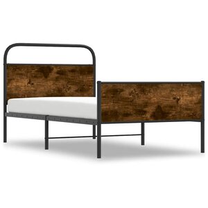 vidaXL Cadre de lit sans matelas 90x200cm chêne sonoma bois ingénierie