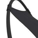 vidaXL Chaise longue à bascule avec roues Acier et textilène Noir