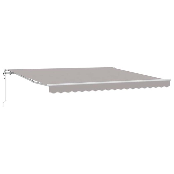 vidaXL Auvent rétractable électrique Gris clair 400 × 350 cm