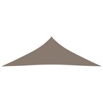 vidaXL Voile de parasol tissu oxford triangulaire 2 5x2 5x3 5 m taupe