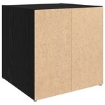 vidaXL Meuble TV 2 Pièces Noir 37 x 35 x 37 cm Bois d'ingénierie