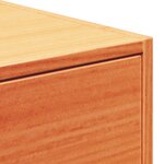 vidaXL Table de chevet avec tiroir 2 Pièces Marron cire 50 x 32 5 x 24 cm