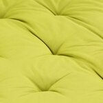 vidaXL Coussin de plancher de palette Coton 120x40x7 cm Vert