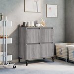 vidaXL Buffet Sonoma gris 60x35x70 cm Bois d'ingénierie