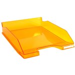 Corbeille À Courrier Combo Midi Transparent - Orange Brillant - X 6 - Exacompta