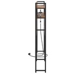 vidaXL Tête de lit de rangement Chêne fumé 120 cm Bois d'ingénierie
