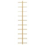 vidaXL Casier à vin mural pour 10 bouteilles Doré Fer