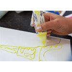 Marqueur acryl 3d dble pointe 5400 blanc trafic 2-3 mm  5-10 mm x 5 EDDING