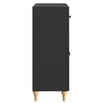 vidaXL Buffet Noir 66 x 34 5 x 90 cm Bois d'ingénierie