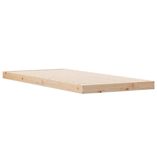 Lit surélevé vidaXL 100x210 cm en bois de pin massif