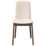 vidaXL Chaises à manger coussins 2 Pièces marron bois massif caoutchouc