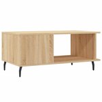 vidaXL Table basse chêne sonoma 90x50x40 cm bois d'ingénierie