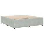vidaXL Cadre de lit Gris clair 180x200 cm Velours