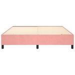 vidaXL Cadre de lit Rose 200x200 cm Velours